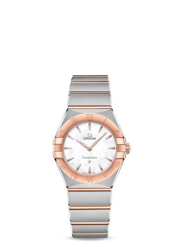 Omega Constellation Manhattan 28 Quartz Stainless Steel / Sedna Gold / MOP